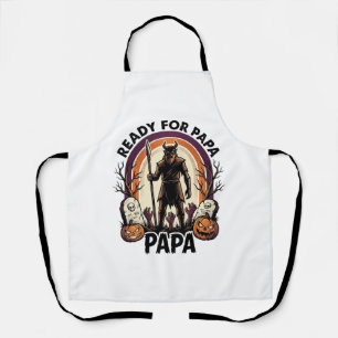 Halloween Papa T-shirt Vintage Kerkhof Zonsonderga Schort