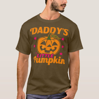 Halloween papa's kleine pompoen t-shirt