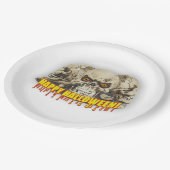 Halloween Paper Bord 9"/Skulls (Gekanteld)