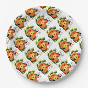 Halloween Paper Borden 9-inch/pompoen en Ghost Papieren Bordje