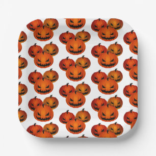 Halloween Paper Borden-Scary pomkins Papieren Bordje