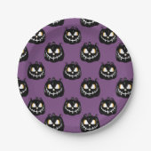 Halloween Paper-Borden-Scary Pumpkin-Borden Papieren Bordje (Voorkant)