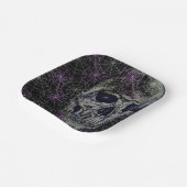 Halloween Paper Borden-Skull Papieren Bordje (Gebogen)