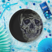 Halloween Paper Borden-Skull Papieren Bordje (Feest)