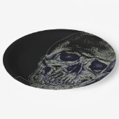 Halloween Paper Borden-Skull Papieren Bordje (Gekanteld)