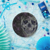 Halloween Paper Borden-Skull Papieren Bordje (Feest)