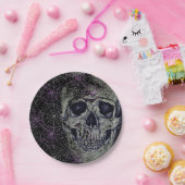Halloween Paper Borden-Skull Papieren Bordje (Feest)