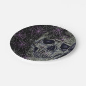 Halloween Paper Borden-Skull Papieren Bordje (Gekanteld)