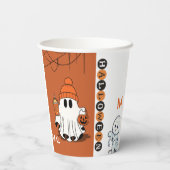 Halloween Paper Cup | Fun Party Drinkware Papieren Bekers (Achterkant)