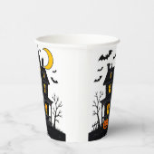 Halloween Paper Cup met Haunted House Design Papieren Bekers (Rechts)