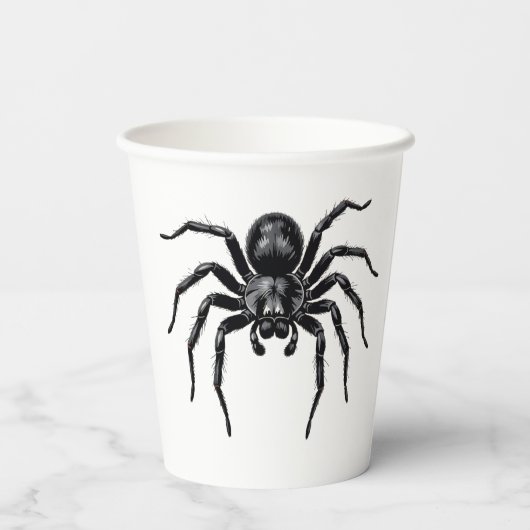 Halloween Paper Cup met Spider Design Papieren Bekers (Achterkant)