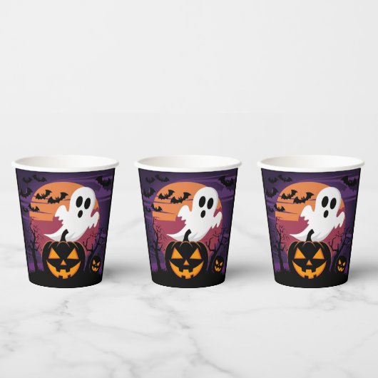 Halloween Paper Cup Papieren Bekers (Multi)