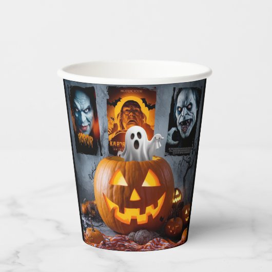 Halloween Paper Cup Papieren Bekers (Voorkant)