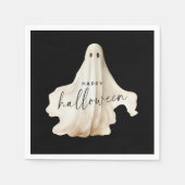 Halloween Paper Napkin Ghost Spooky Black Decor Servet (Voorkant)