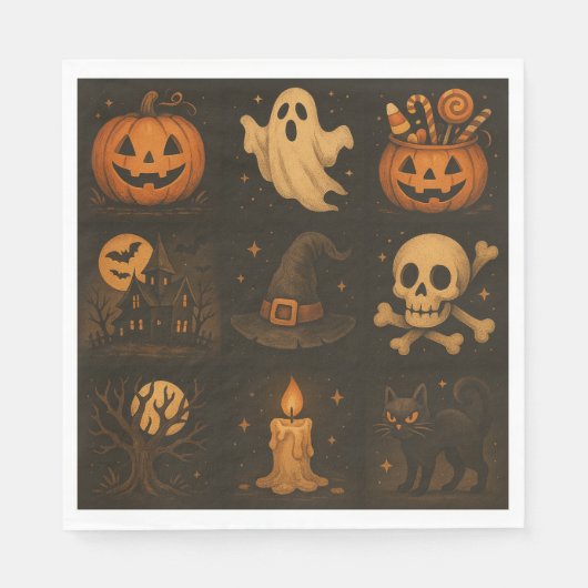 Halloween Paper Napkin Servet (Voorkant)