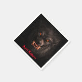 Halloween Paper Napkin, weerwolf (Lycanthropy) Servet (Hoek)