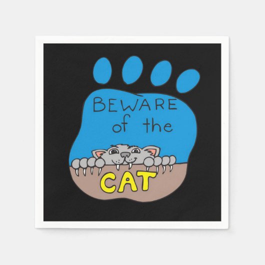Halloween Paper Napkins, Cat Servet (Voorkant)