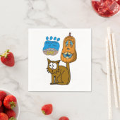 Halloween Paper Napkins, Cat Servet (Insitu)