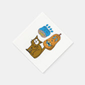 Halloween Paper Napkins, Cat Servet (Hoek)