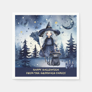 Halloween Paper Napkins Forest Scene Servet