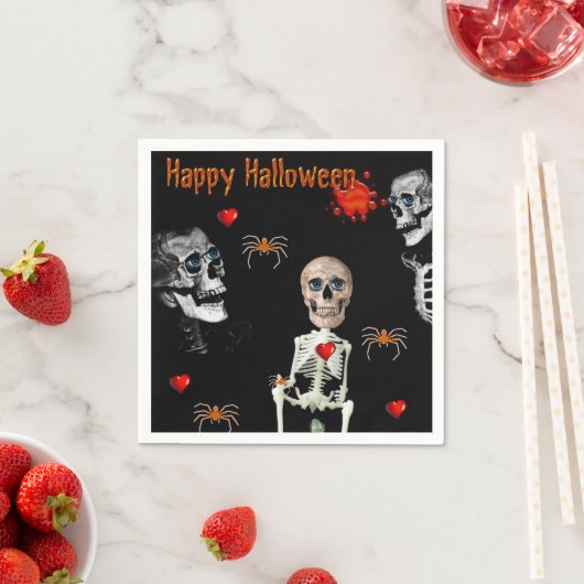 Halloween Paper Napkins, Happy Halloween Servet (Insitu)