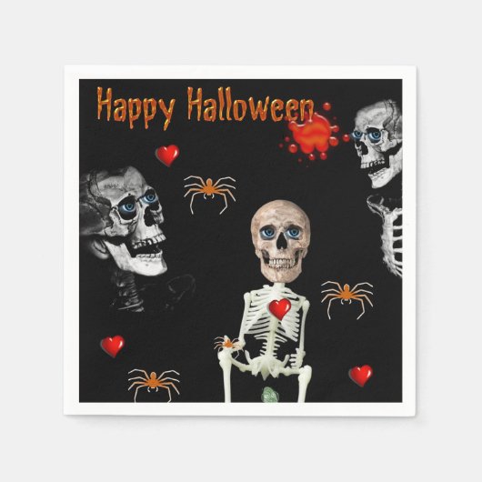 Halloween Paper Napkins, Happy Halloween Servet (Voorkant)