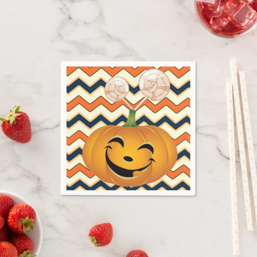 Halloween Paper Napkins, pompoen Servet (Insitu)