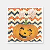 Halloween Paper Napkins, pompoen Servet (Voorkant)