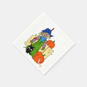 Halloween Paper Napkins, Scarecrow Servet (Hoek)