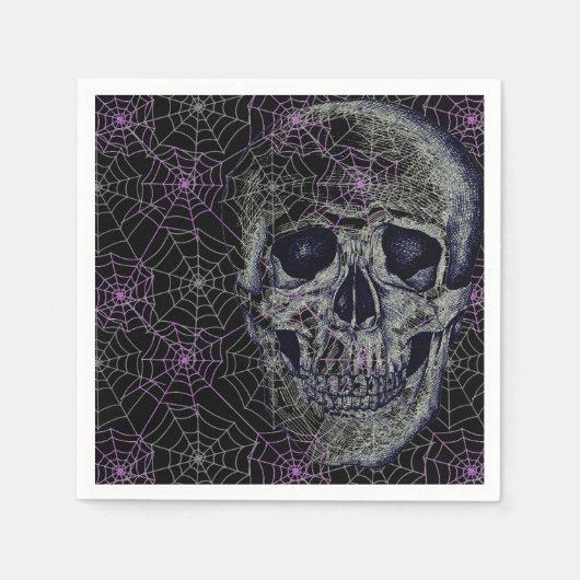 Halloween Paper Napkins-Skull Paper Napkins Servet (Voorkant)