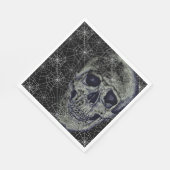 Halloween Paper Napkins-Skull & Webs Servet (Hoek)