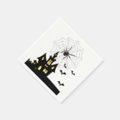 Halloween Paper Napkins, Spider Servet (Hoek)