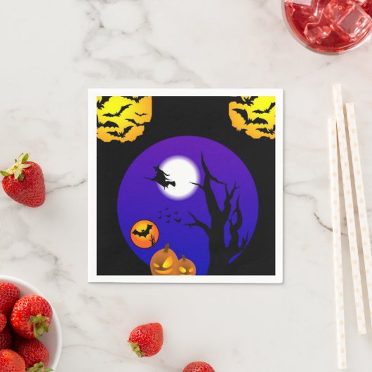 Halloween Paper Napkins, vleermuizen Servet (Insitu)