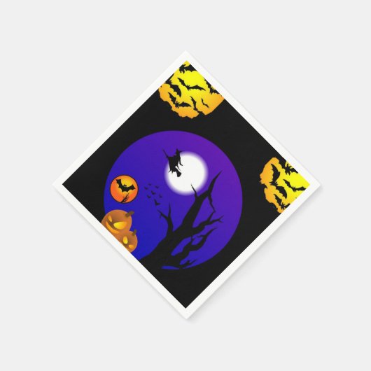 Halloween Paper Napkins, vleermuizen Servet (Hoek)