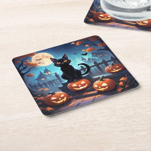 Halloween Paper Onderzetter (Schuin)