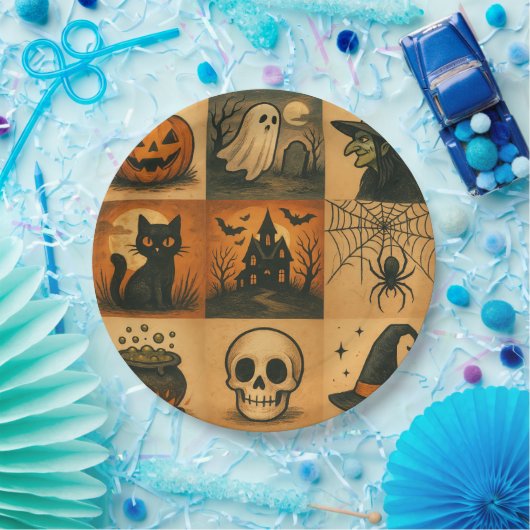 Halloween paper plate papieren bordje (Feest)