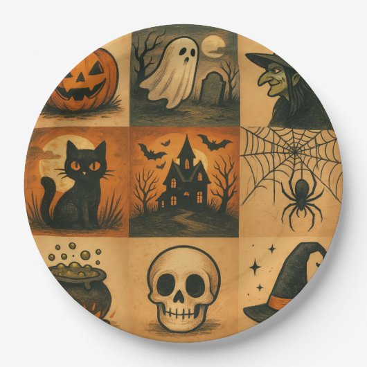 Halloween paper plate papieren bordje (Voorkant)