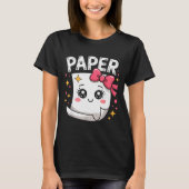 Halloween Paper Scissors Rock Matching Cute Paper  T-shirt (Voorkant)