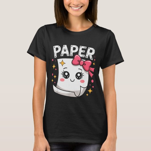 Halloween Paper Scissors Rock Matching Cute Paper  T-shirt (Voorkant)