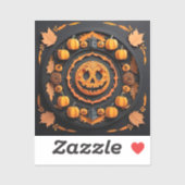 Halloween Papercuat Mandala Sticker (Vel)