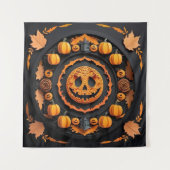 Halloween Papercuat Mandala Wandkleed (Voorkant)