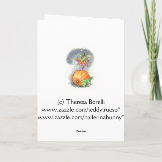 Halloween paperdoll kaart (Achterkant)