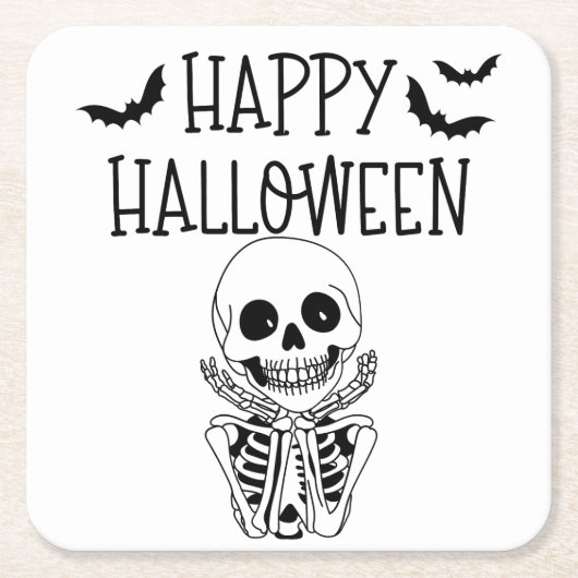 Halloween-papier, halloween-subglas kartonnen onderzetters (Voorkant)