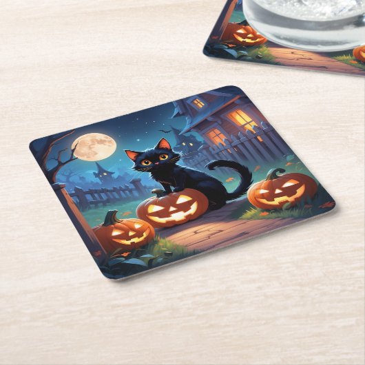 Halloween papier onderzetter (Schuin)