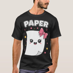 Halloween Papier Schaar Steen Grappige Kostuum T-shirt