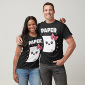 Halloween Papier Schaar Steen Grappige Kostuum T-shirt (Unisex)