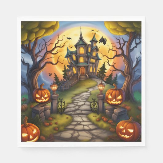 Halloween Papier  Servet (Voorkant)