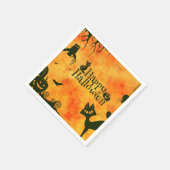 Halloween Papier Servet Katten Vleermuizen Uilen (Hoek)