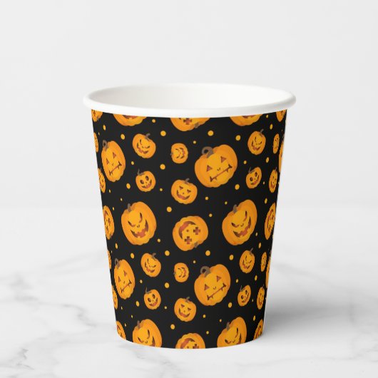 Halloween-papierbekertjes Papieren Bekers (Achterkant)
