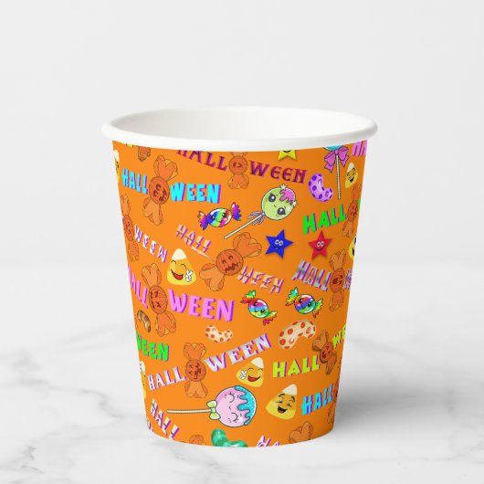 Halloween Papieren Bekers (Voorkant)